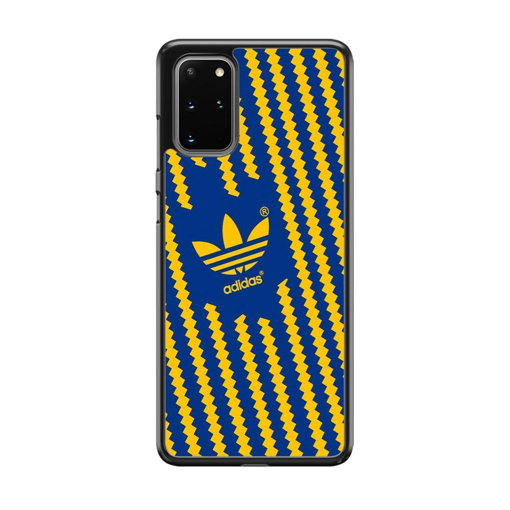 Adidas Choppy Line Samsung Galaxy S20 Plus Case-Rubber Black (2D Case)-Oxvistore