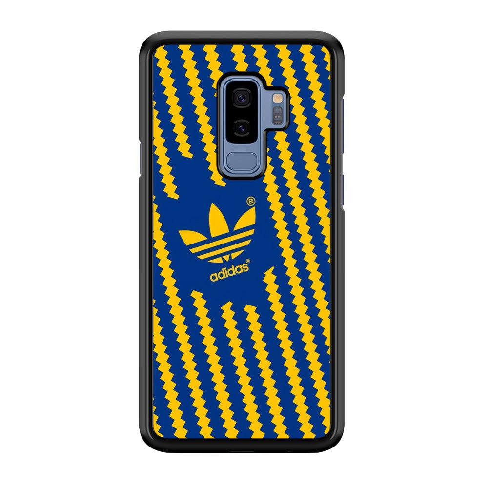 Adidas Choppy Line Samsung Galaxy S9 Plus Case-Rubber Black (2D Case)-Oxvistore