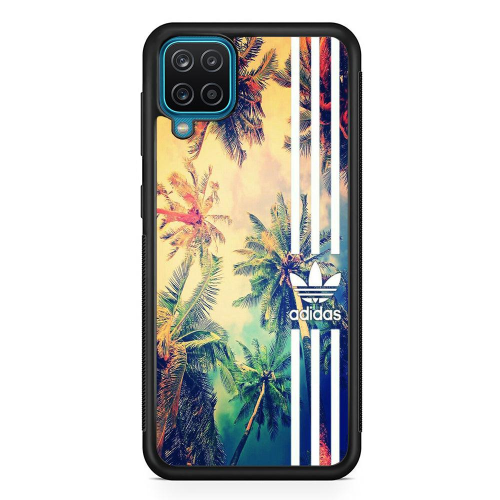 Adidas Coco Samsung Galaxy A12 Case-Rubber Black (2D Case)-Oxvistore