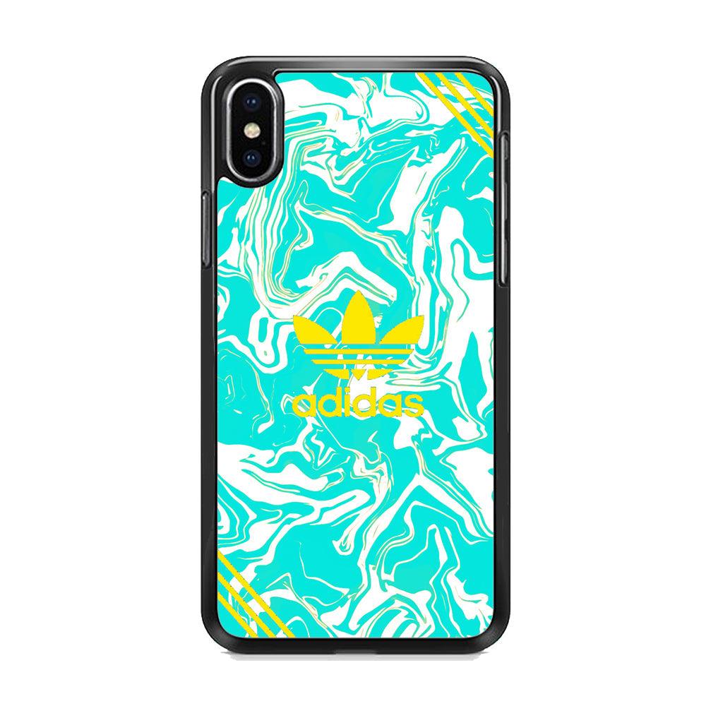 Adidas Elements iPhone XS Case-Rubber Black (2D Case)-Oxvistore