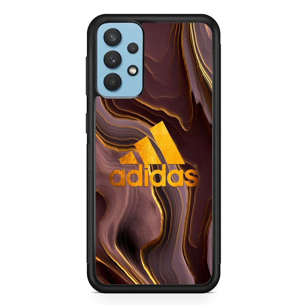 Adidas Gold Layer Samsung Galaxy A32 Case-Rubber Black (2D Case)-Oxvistore