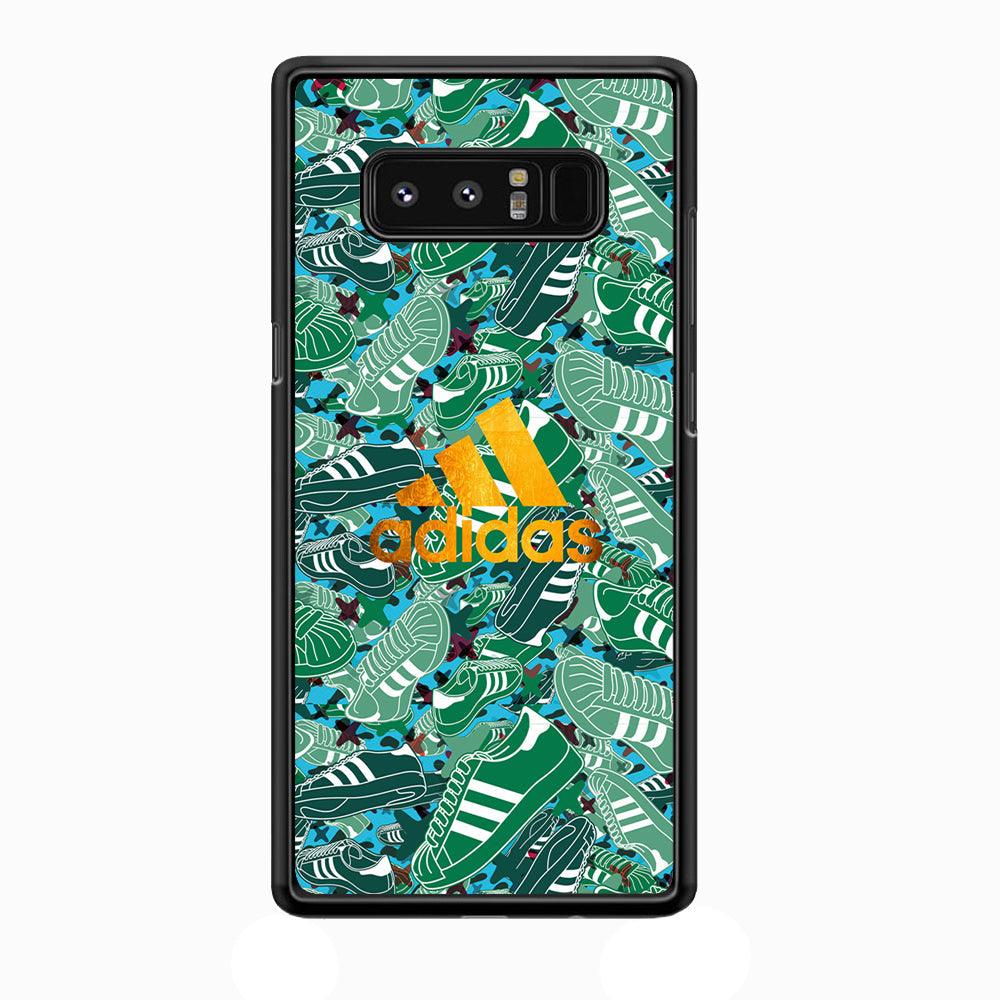 Adidas Gold Pride Samsung Galaxy Note 8 Case-Rubber Black (2D Case)-Oxvistore