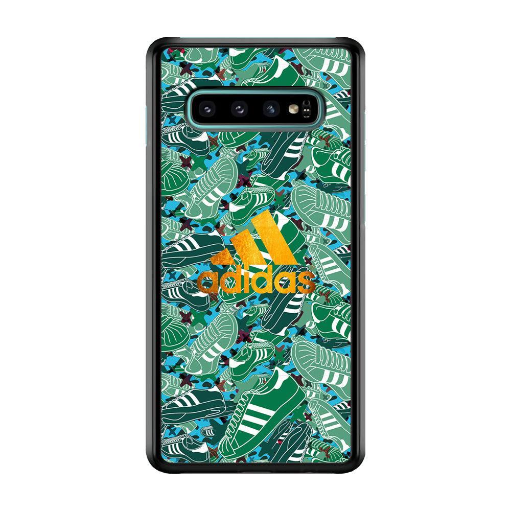 Adidas Gold Pride Samsung Galaxy S10 Plus Case-Rubber Black (2D Case)-Oxvistore