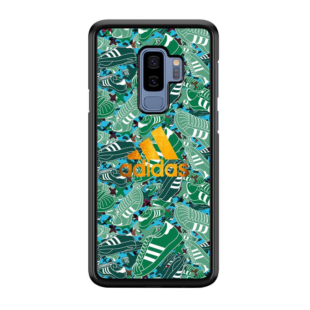 Adidas Gold Pride Samsung Galaxy S9 Plus Case-Rubber Black (2D Case)-Oxvistore
