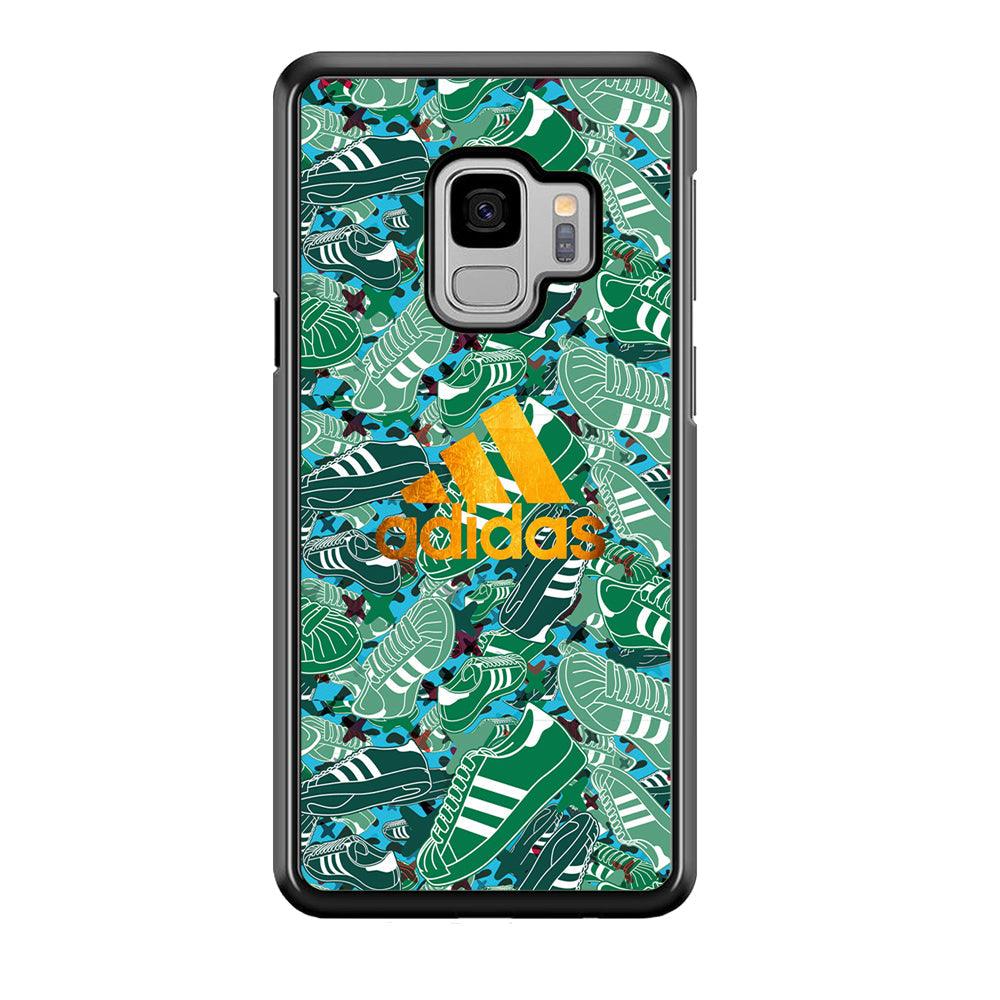 Adidas Gold Pride Samsung Galaxy S9 Case-Rubber Black (2D Case)-Oxvistore