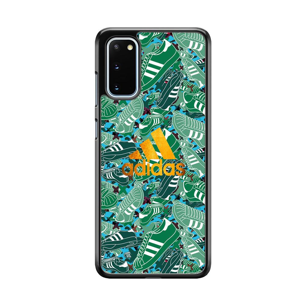 Adidas Gold Pride Samsung Galaxy S20 Case-Rubber Black (2D Case)-Oxvistore