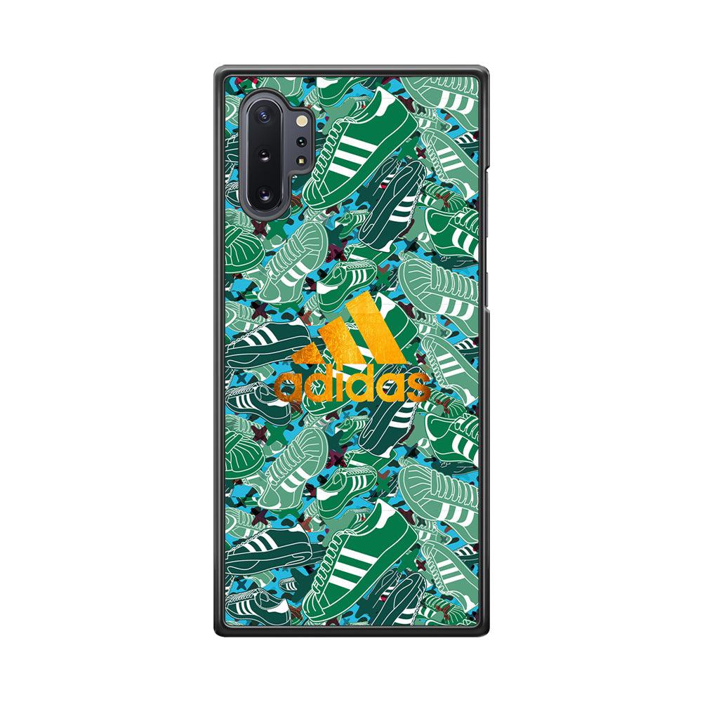 Adidas Gold Pride Samsung Galaxy Note 10 Plus Case-Rubber Black (2D Case)-Oxvistore