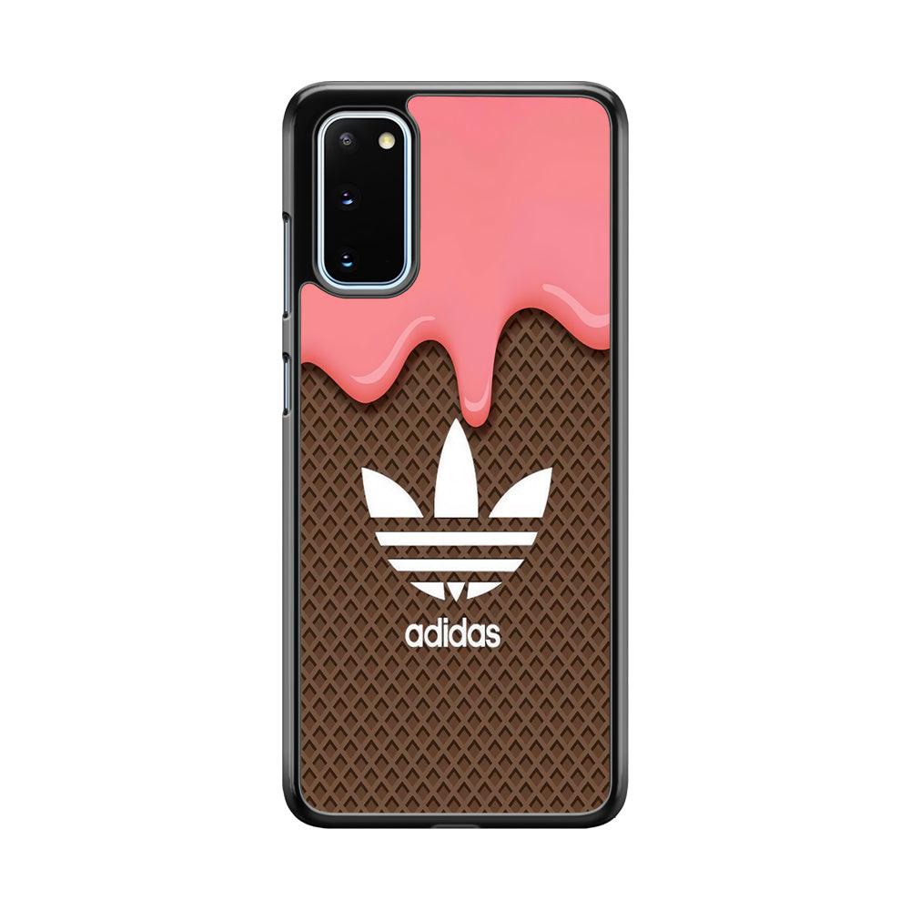 Adidas Ice Cream Samsung Galaxy S20 Case-Rubber Black (2D Case)-Oxvistore