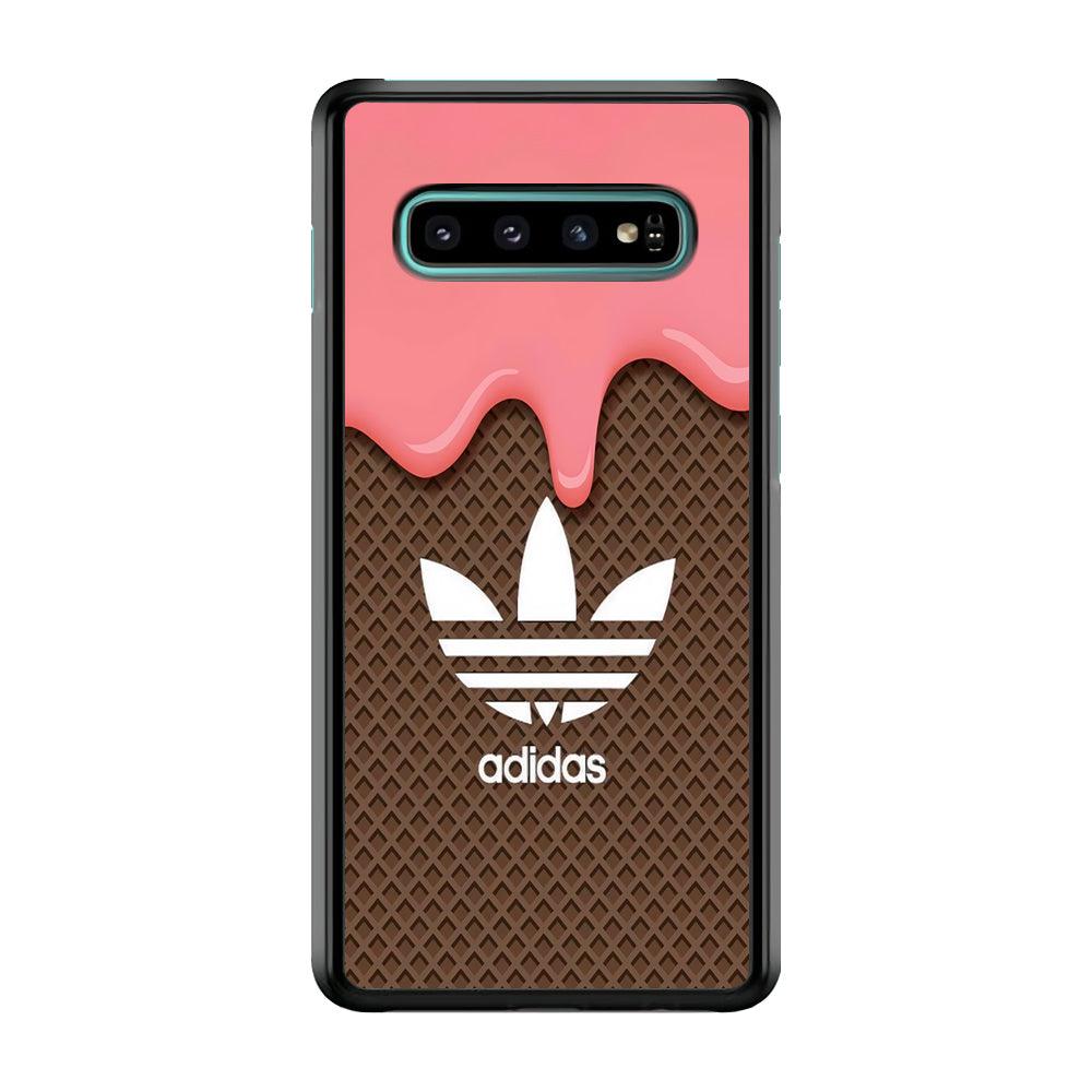 Adidas Ice Cream Samsung Galaxy S10 Case-Rubber Black (2D Case)-Oxvistore
