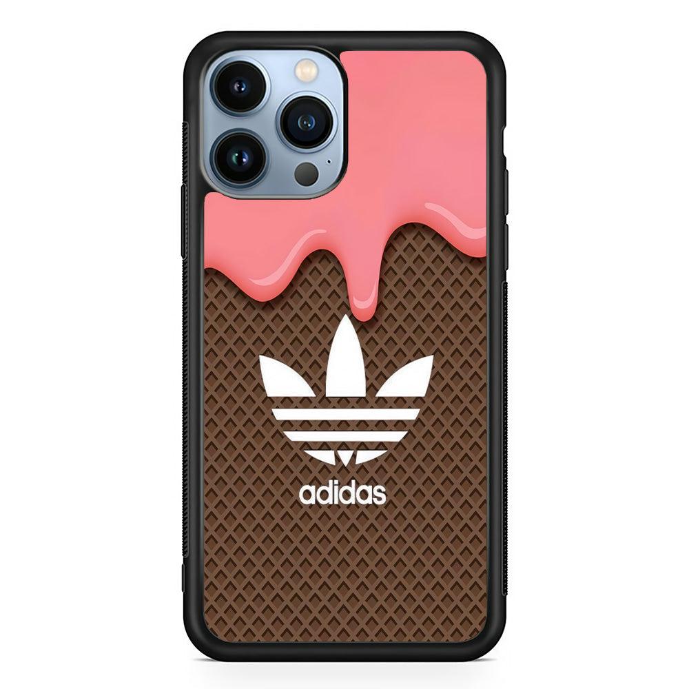 Adidas Ice Cream iPhone 14 Pro Max Case-Rubber Black (2D Case)-Oxvistore