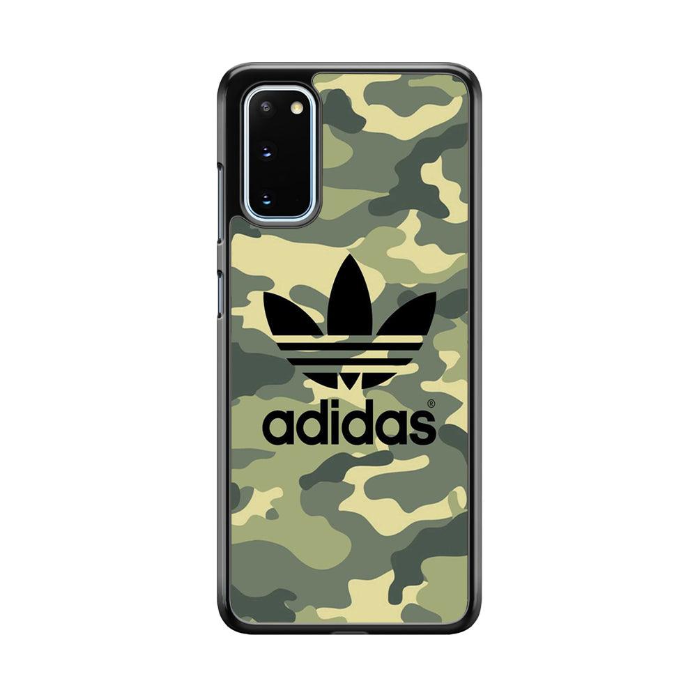 Adidas Ink Logo Samsung Galaxy S20 Case-Rubber Black (2D Case)-Oxvistore