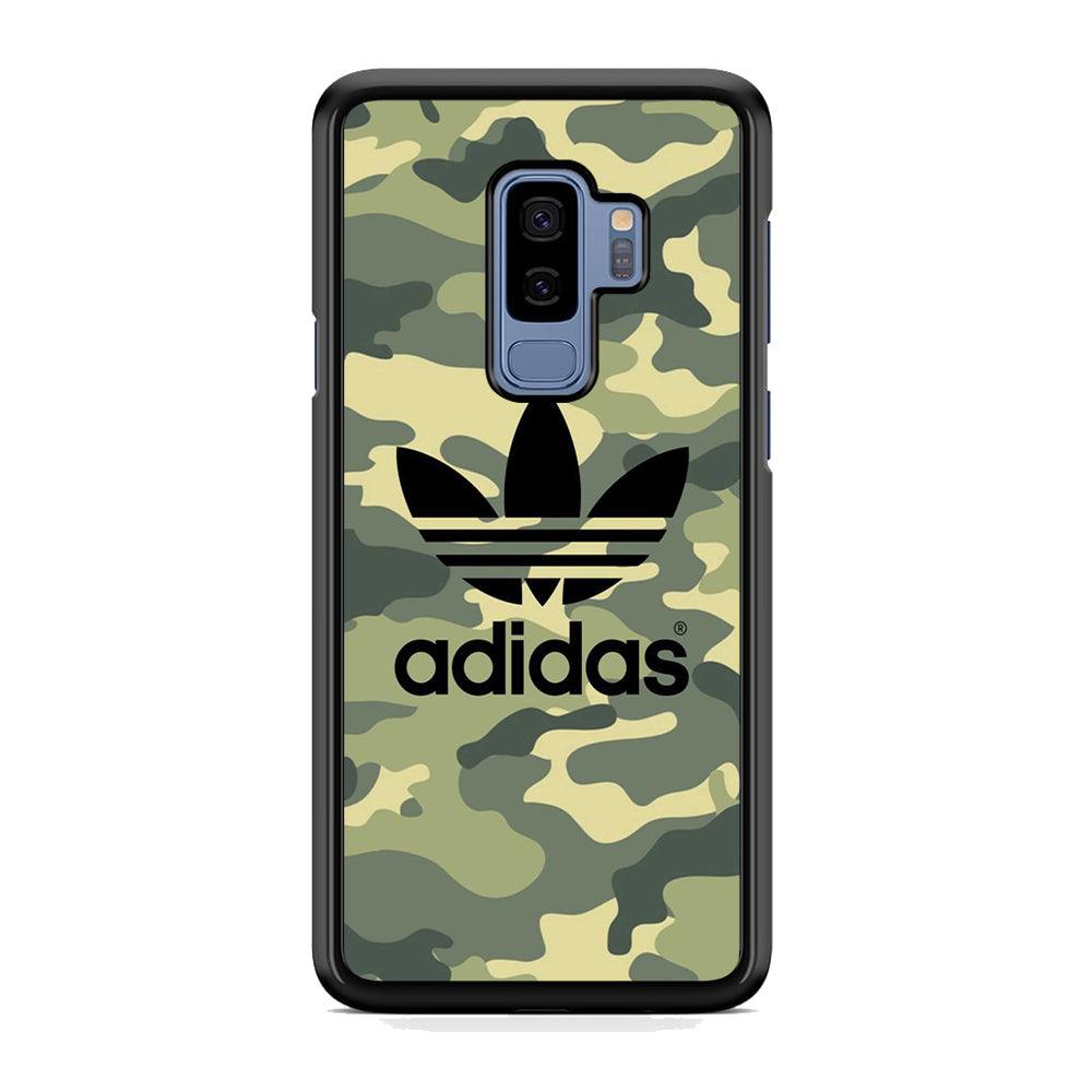 Adidas Ink Logo Samsung Galaxy S9 Plus Case-Rubber Black (2D Case)-Oxvistore
