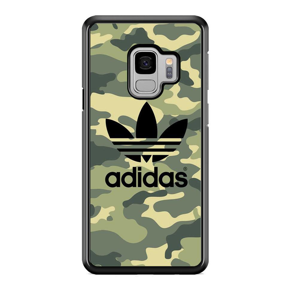 Adidas Ink Logo Samsung Galaxy S9 Case-Rubber Black (2D Case)-Oxvistore