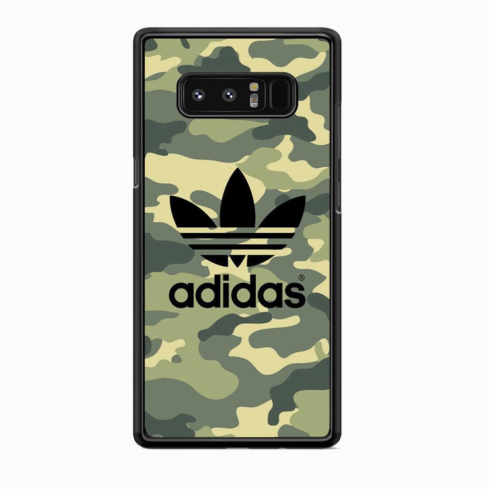 Adidas Ink Logo Samsung Galaxy Note 8 Case-Rubber Black (2D Case)-Oxvistore