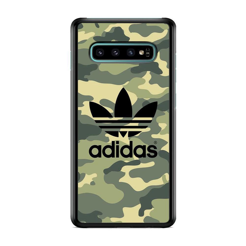 Adidas Ink Logo Samsung Galaxy S10 Plus Case-Rubber Black (2D Case)-Oxvistore