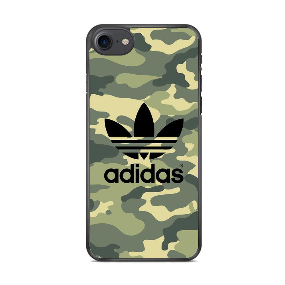 Adidas Ink Logo iPhone 8 Case-Rubber Black (2D Case)-Oxvistore