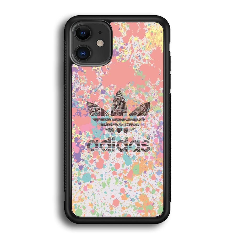 Adidas Insignia of Diversity iPhone 12 Case-Rubber Black (2D Case)-Oxvistore