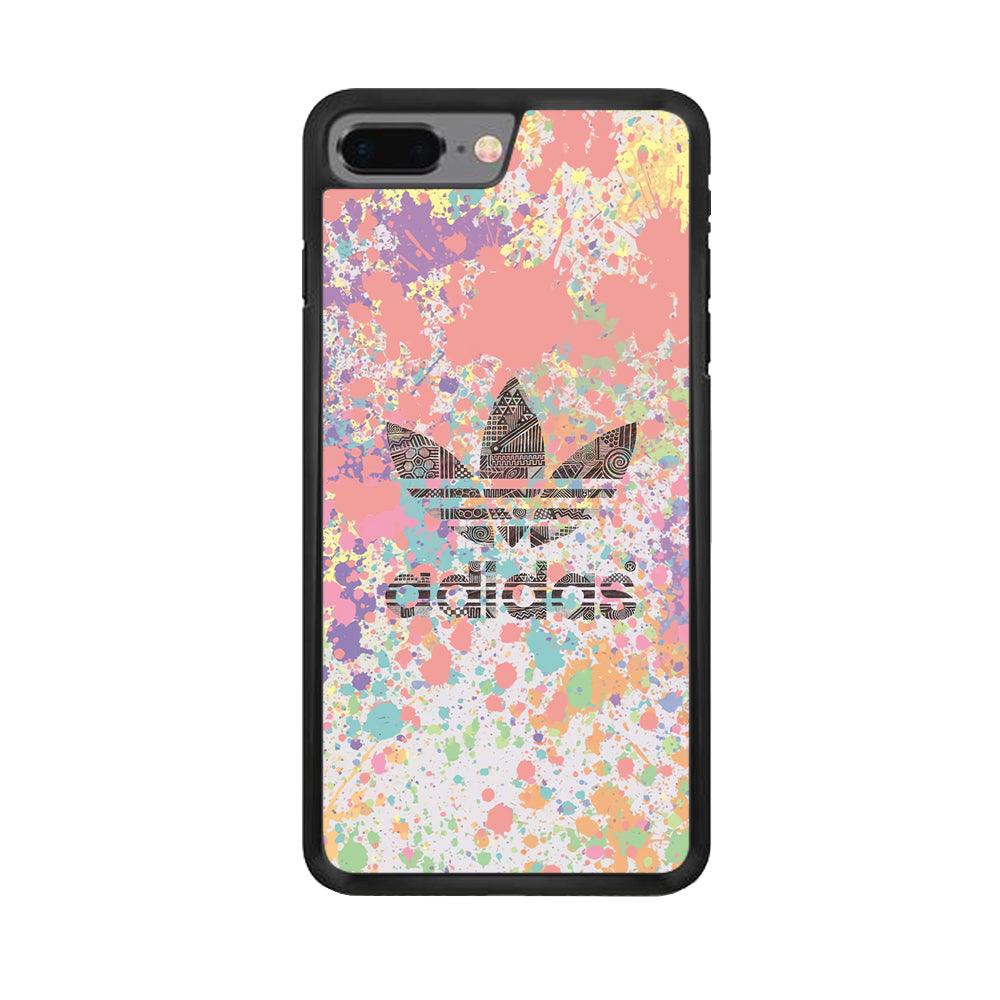 Adidas Insignia of Diversity iPhone 8 Plus Case-Rubber Black (2D Case)-Oxvistore