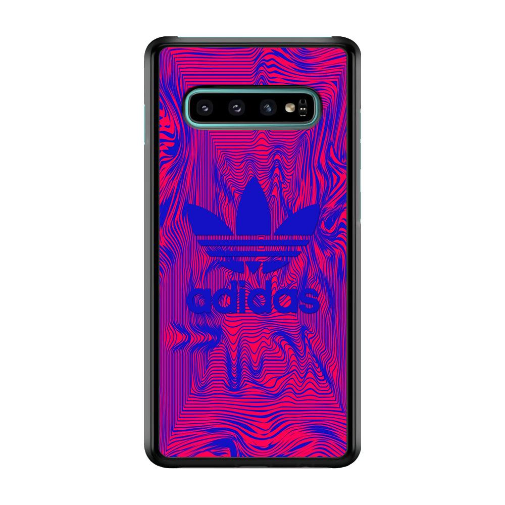 Adidas Line Sketch Samsung Galaxy S10 Case-Rubber Black (2D Case)-Oxvistore