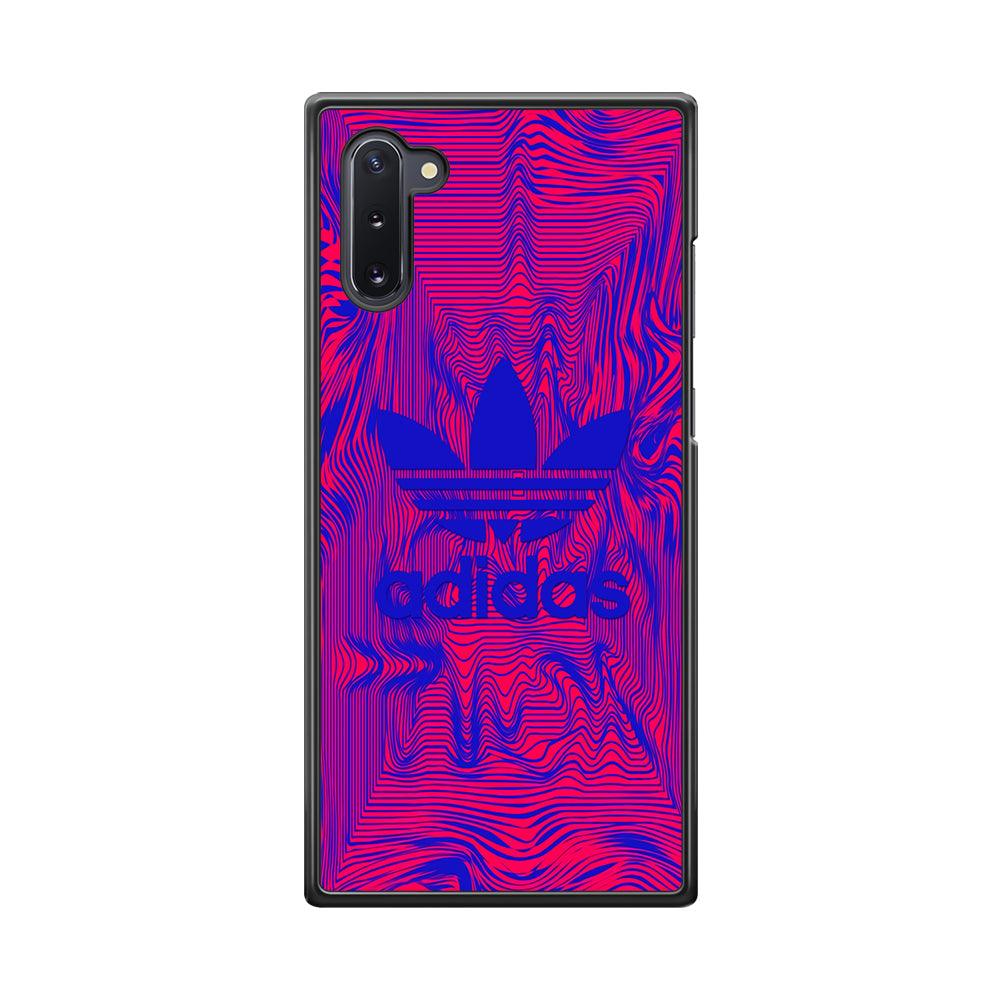 Adidas Line Sketch Samsung Galaxy Note 10 Case-Rubber Black (2D Case)-Oxvistore