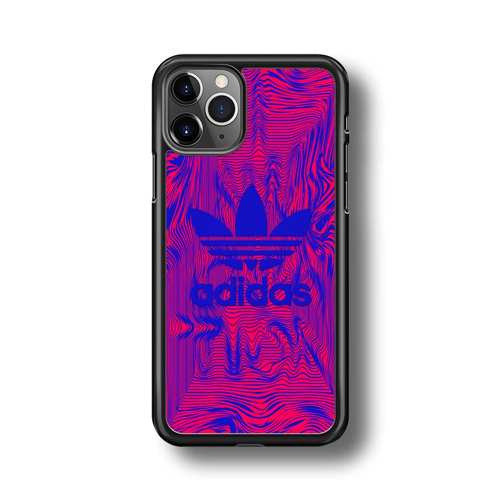 Adidas Line Sketch iPhone 11 Pro Case-Rubber Black (2D Case)-Oxvistore