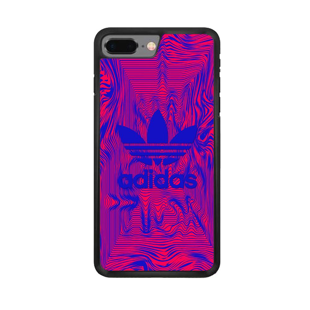 Adidas Line Sketch iPhone 7 Plus Case-Rubber Black (2D Case)-Oxvistore