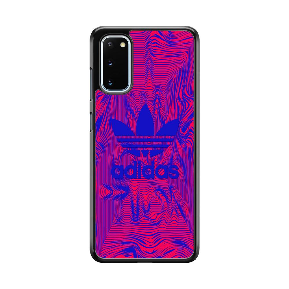 Adidas Line Sketch Samsung Galaxy S20 Case-Rubber Black (2D Case)-Oxvistore
