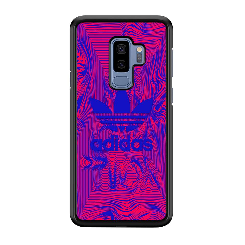 Adidas Line Sketch Samsung Galaxy S9 Plus Case-Rubber Black (2D Case)-Oxvistore