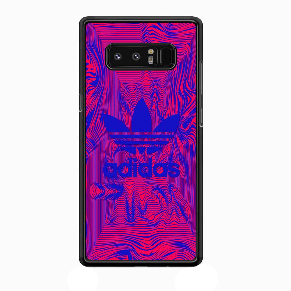 Adidas Line Sketch Samsung Galaxy Note 8 Case-Rubber Black (2D Case)-Oxvistore