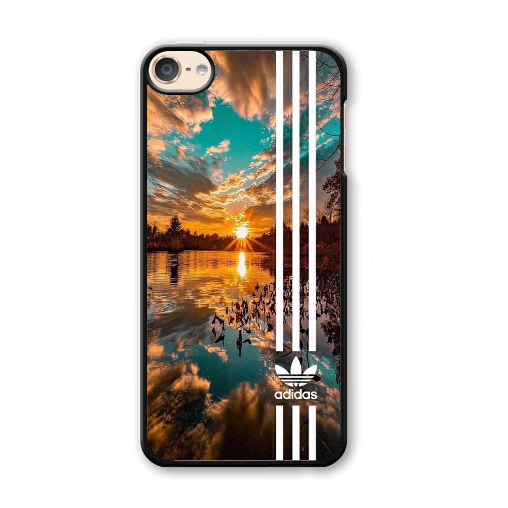 Adidas Line and Sunset iPod Touch 6 Case-Plastic Black (2D Case)-Oxvistore