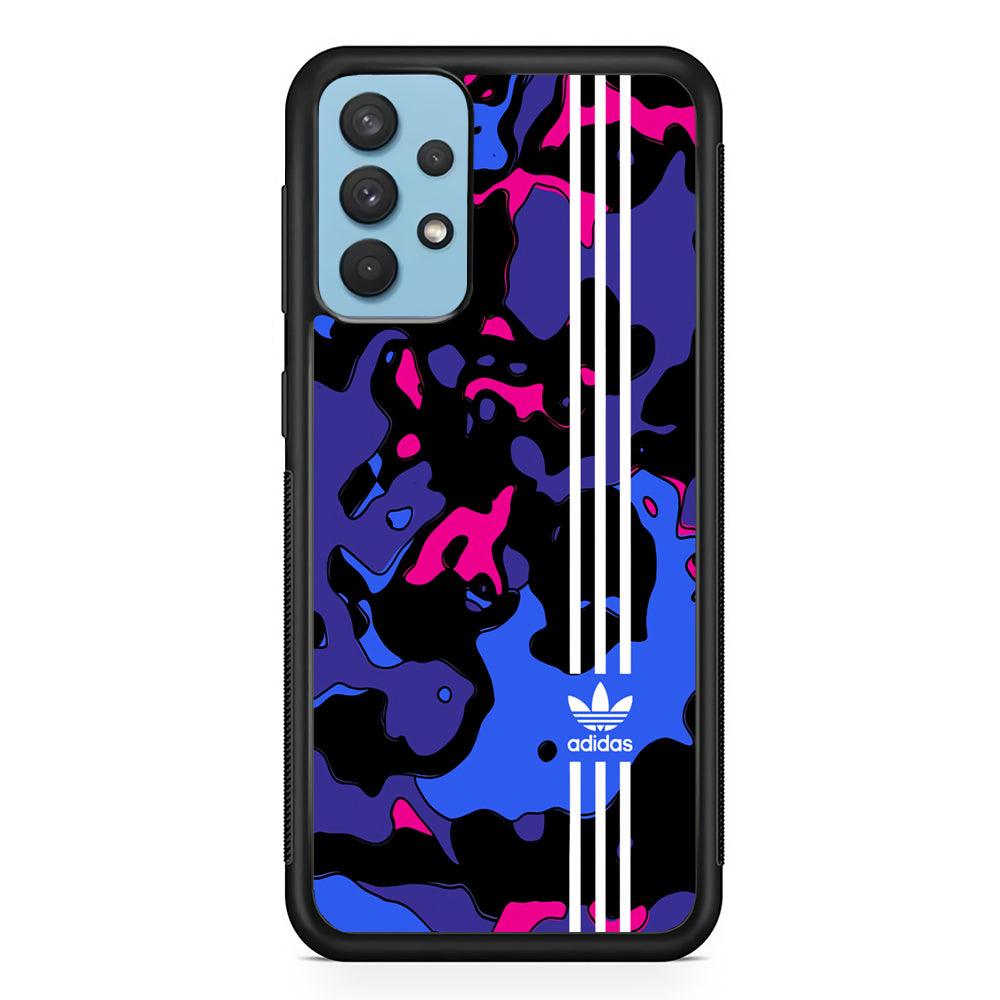 Adidas Line in Abstract Samsung Galaxy A32 Case-Rubber Black (2D Case)-Oxvistore