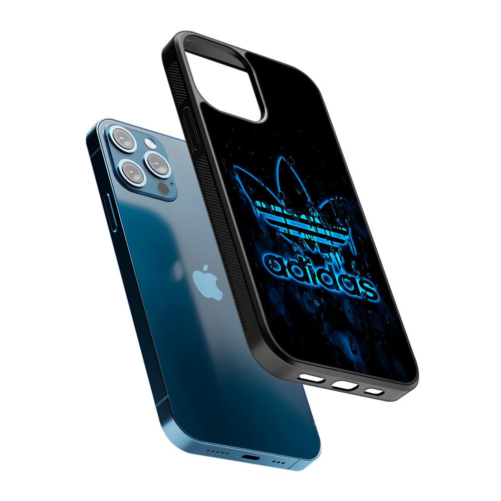 Adidas Logo Alien Blue 2D Rubber Phone Case-Oxvistore