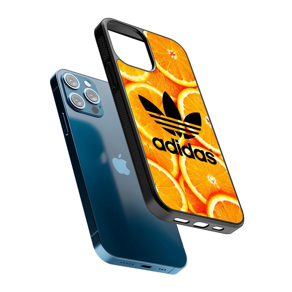 Adidas Logo Orange Fruits 2D Rubber Phone Case-Oxvistore