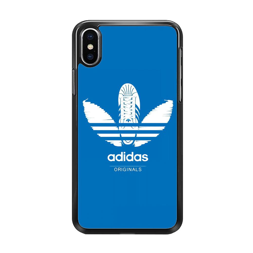 Adidas Logo Originals iPhone X Case-Rubber Black (2D Case)-Oxvistore