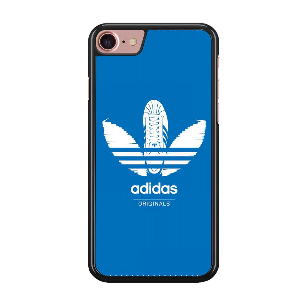 Adidas Logo Originals iPhone 8 Case-Rubber Black (2D Case)-Oxvistore