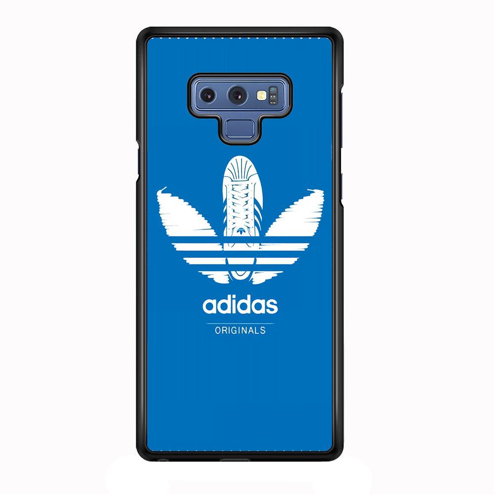 Adidas Logo Originals Samsung Galaxy Note 9 Case-Rubber Black (2D Case)-Oxvistore
