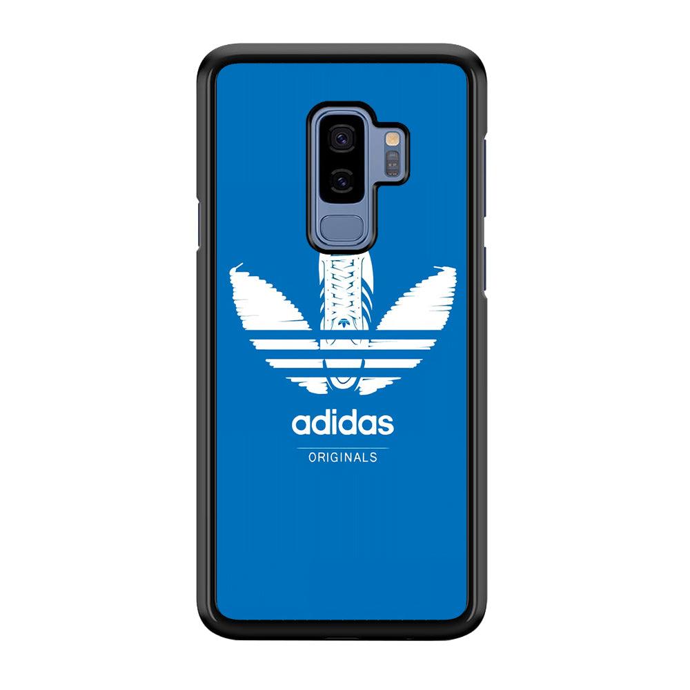 Adidas Logo Originals Samsung Galaxy S9 Plus Case-Rubber Black (2D Case)-Oxvistore