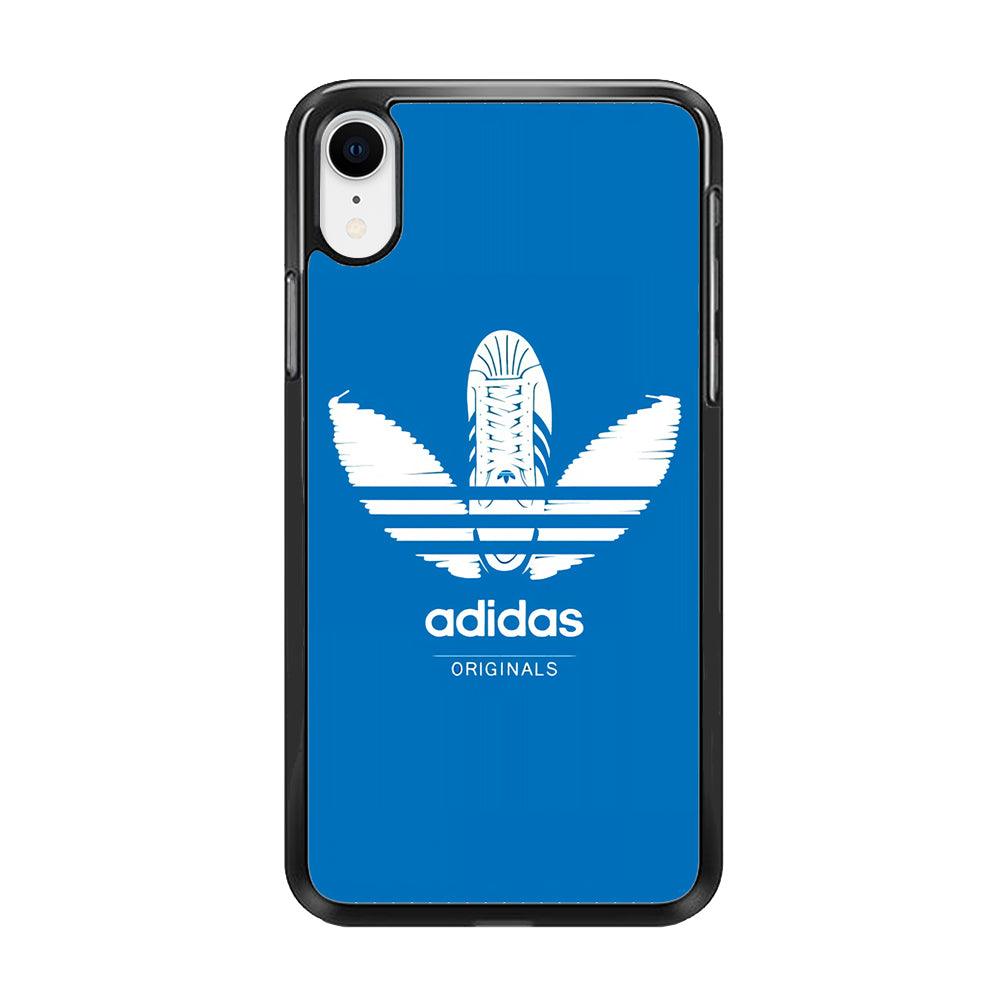 Adidas Logo Originals iPhone XR Case-Rubber Black (2D Case)-Oxvistore