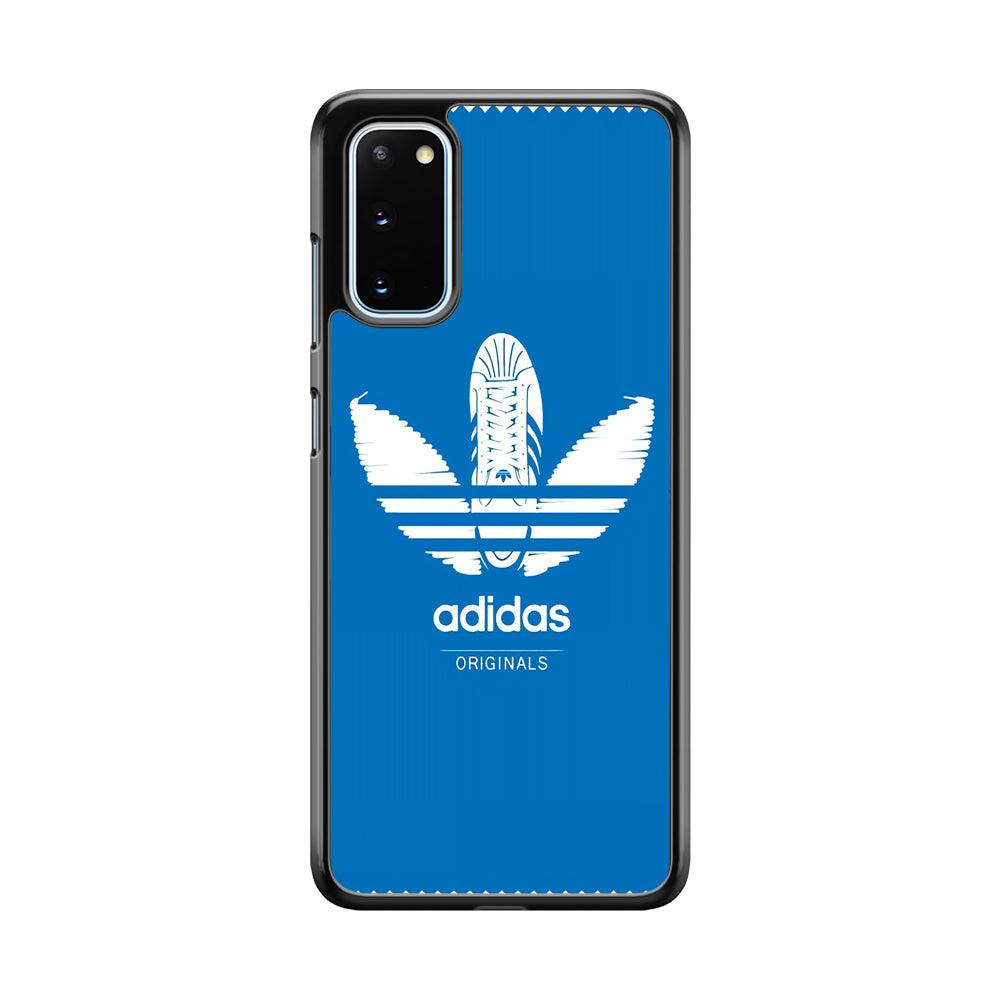 Adidas Logo Originals Samsung Galaxy S20 Case-Rubber Black (2D Case)-Oxvistore