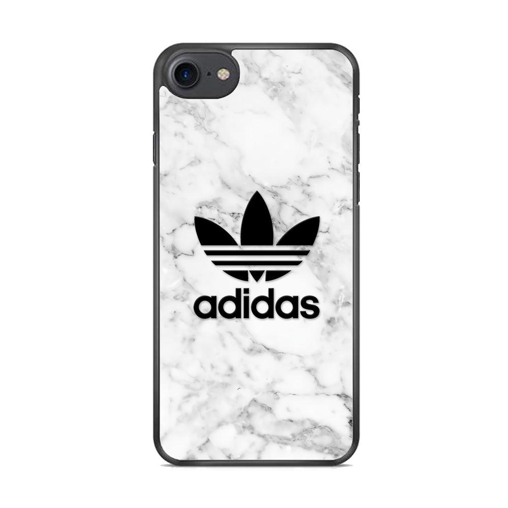 Adidas Marble Backdrop iPhone 7 Case-Rubber Black (2D Case)-Oxvistore