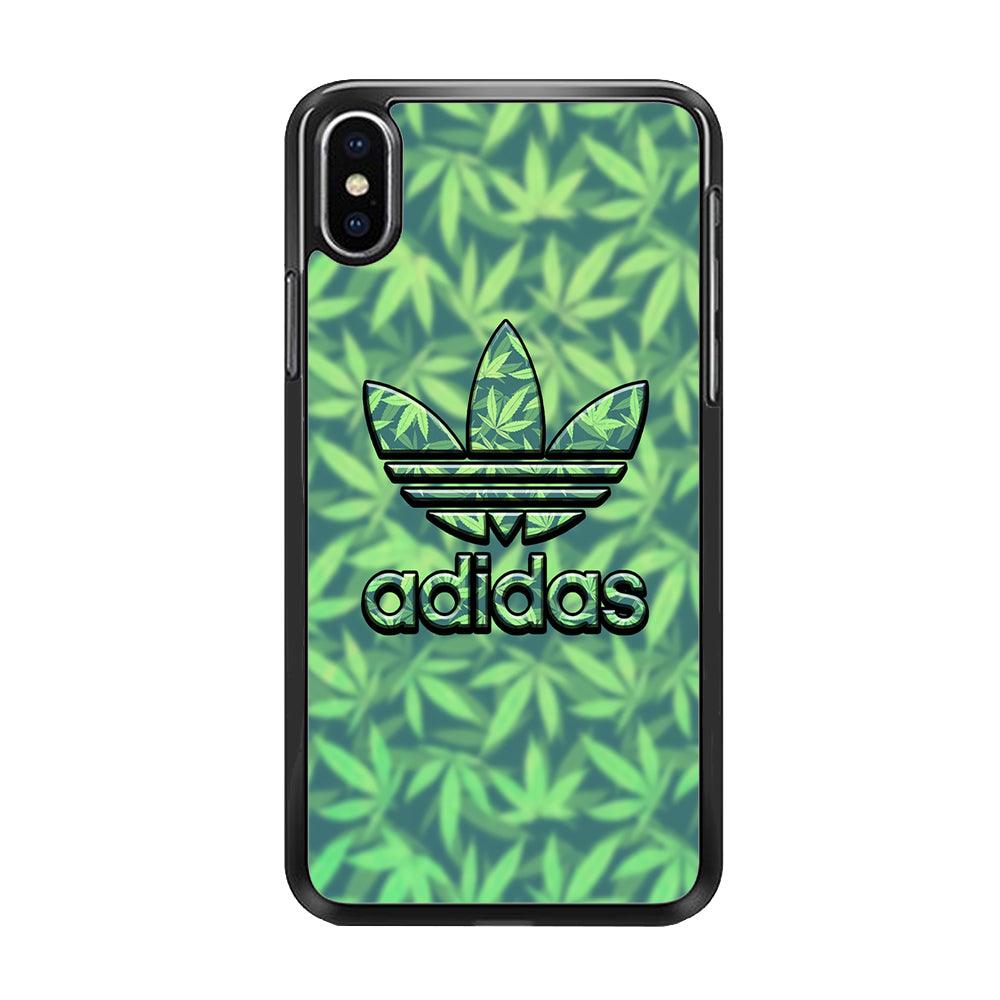 Adidas Mariju iPhone XS Case-Rubber Black (2D Case)-Oxvistore