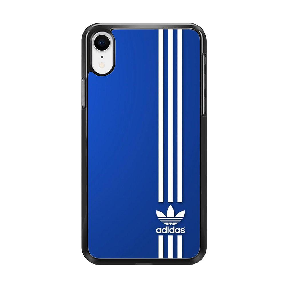 Adidas Milk Line iPhone XR Case-Rubber Black (2D Case)-Oxvistore