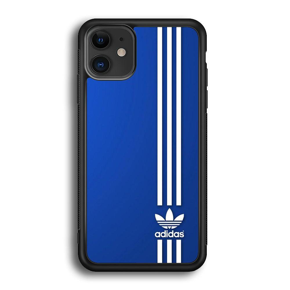 Adidas Milk Line iPhone 12 Case-Rubber Black (2D Case)-Oxvistore