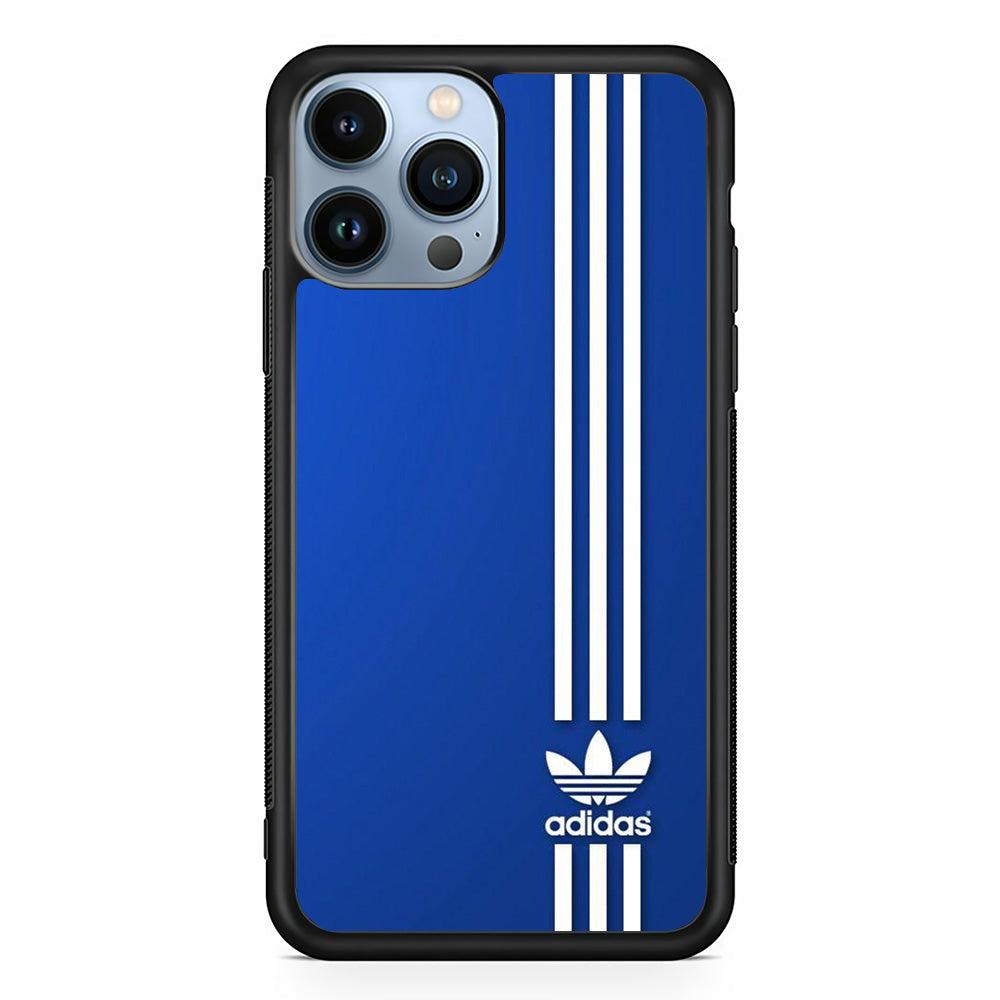 Adidas Milk Line iPhone 14 Pro Max Case-Rubber Black (2D Case)-Oxvistore