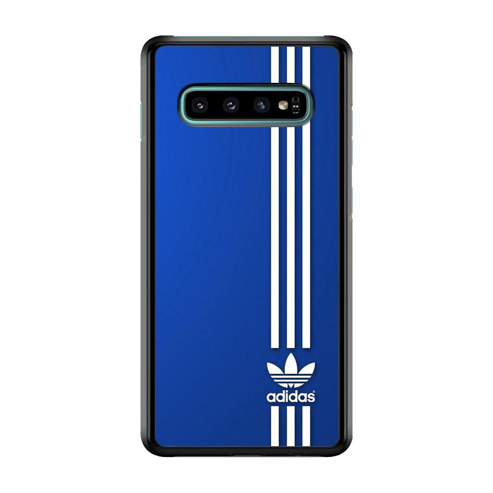 Adidas Milk Line Samsung Galaxy S10 Plus Case-Rubber Black (2D Case)-Oxvistore