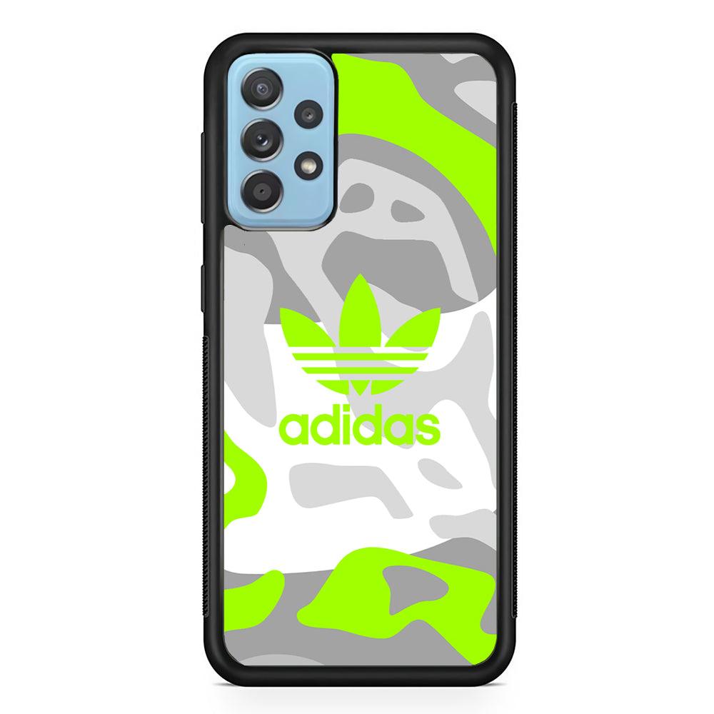 Adidas Moss Camo Samsung Galaxy A52 Case-Rubber Black (2D Case)-Oxvistore