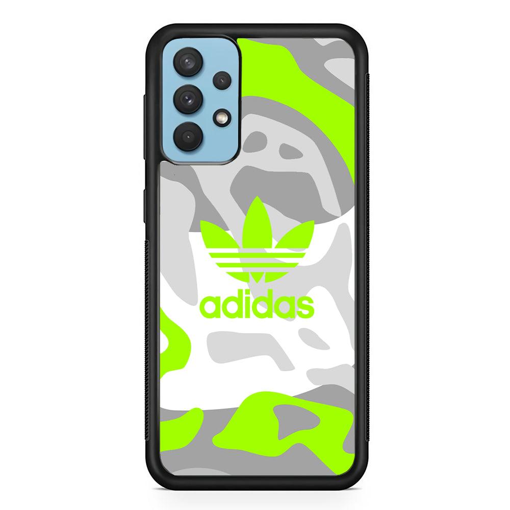 Adidas Moss Camo Samsung Galaxy A32 Case-Rubber Black (2D Case)-Oxvistore