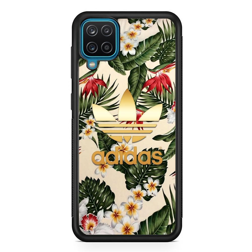 Adidas Nature Fusion Samsung Galaxy A12 Case-Rubber Black (2D Case)-Oxvistore