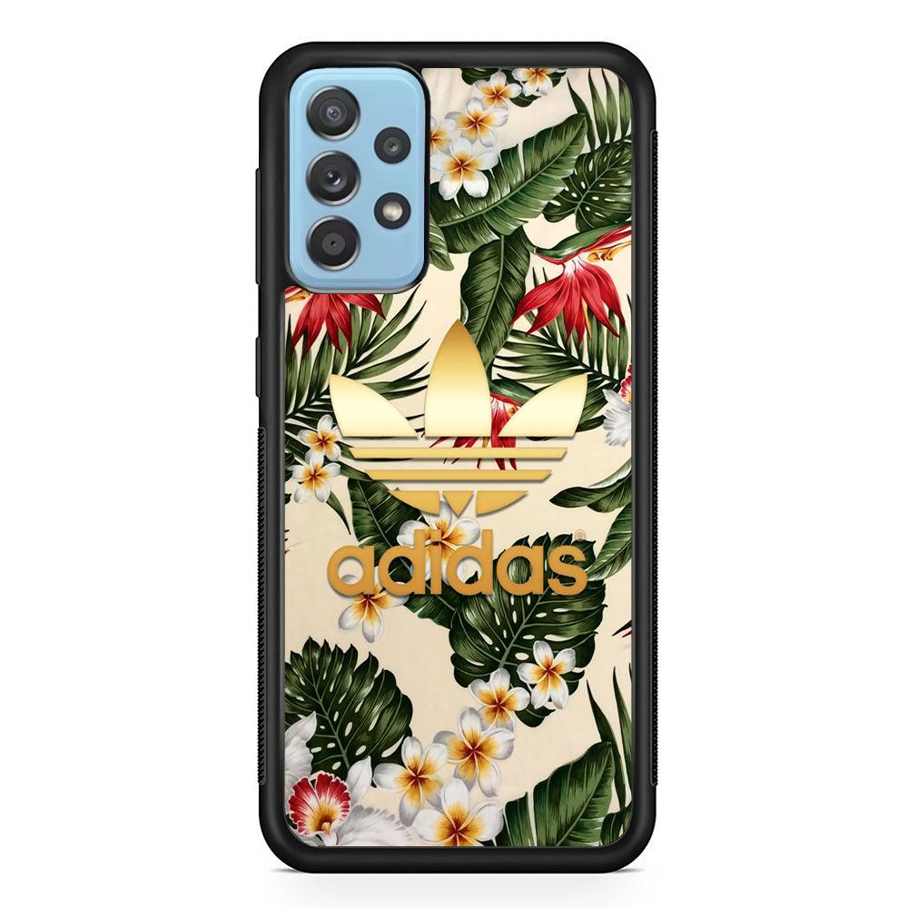 Adidas Nature Fusion Samsung Galaxy A52 Case-Rubber Black (2D Case)-Oxvistore