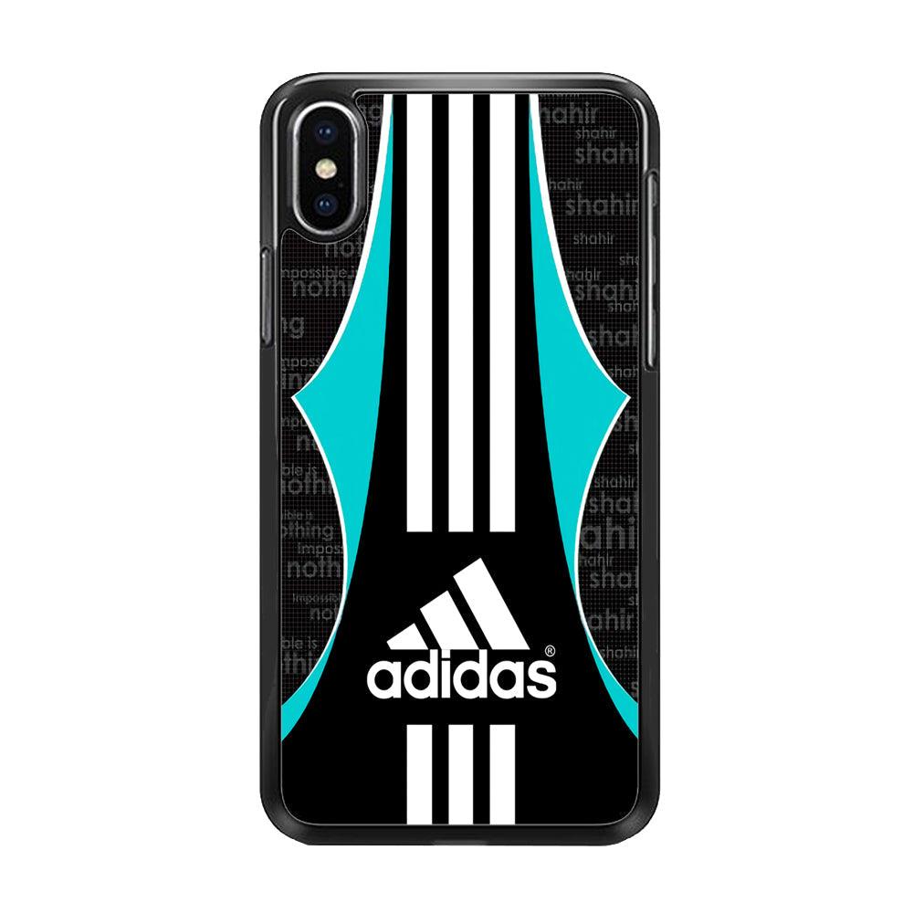 Adidas Not Imp iPhone XS Case-Rubber Black (2D Case)-Oxvistore